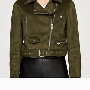 Faux Suede Zara Moto Jacket